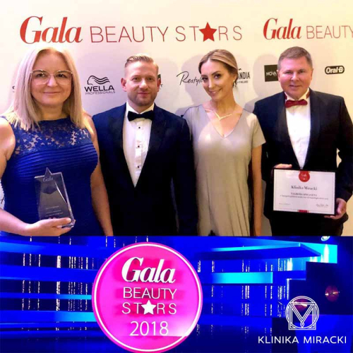 Najlepsza klinika medycyny estetycznej i dermatologii - Klinika Miracki Warszawa zdobyła nagrodę w plebiscycie Gala Beauty Stars 2018. Dowiedz się więcej!